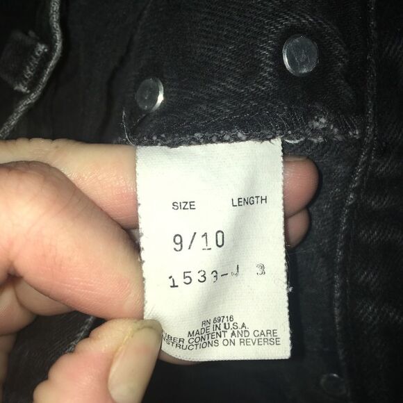 Vintage 80’s black button up Original Jenjer jeans - Picture 4 of 4